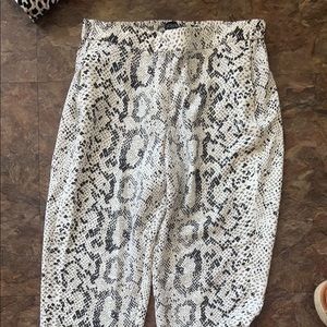 Jcrew snake printed dress pants